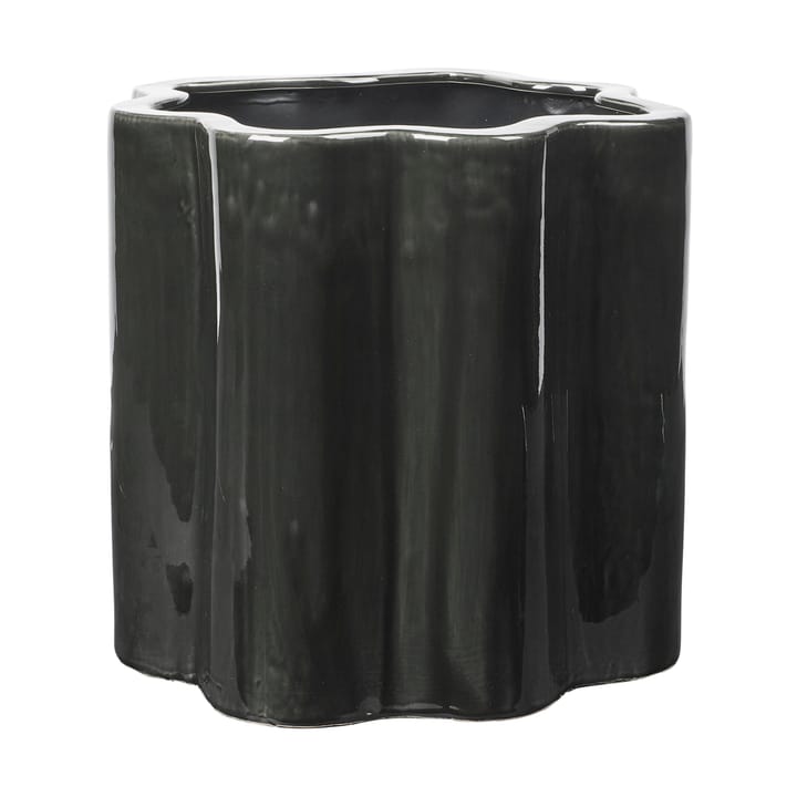 Sonja flower pot H:36 cm - Dark green - Broste Copenhagen