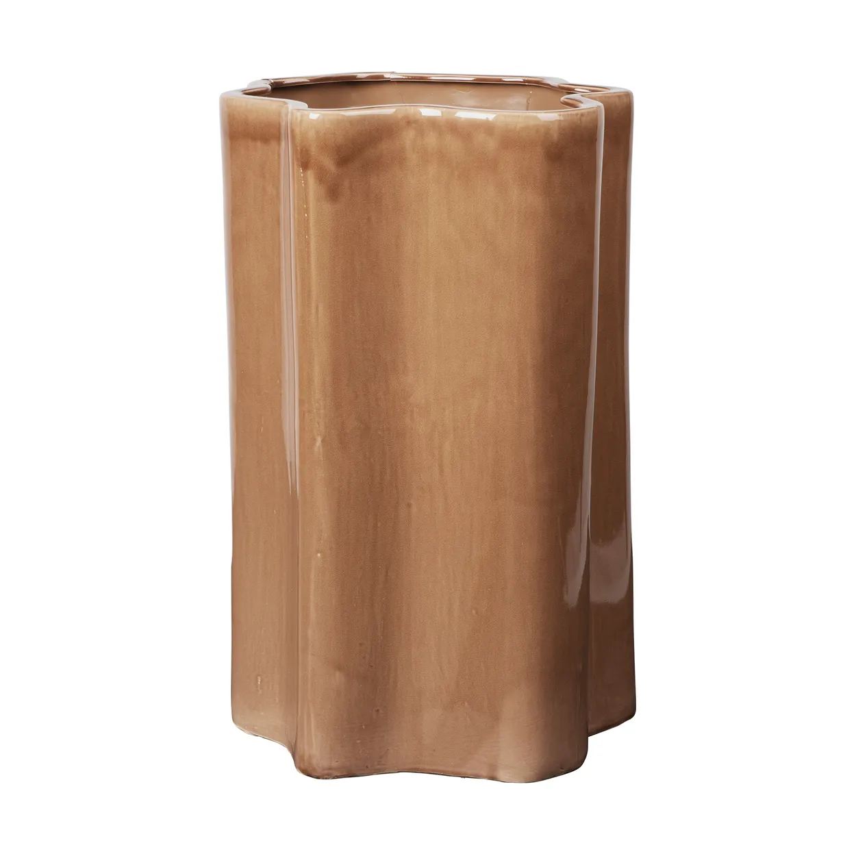 Broste Copenhagen Sonja flower pot H:55 cm Brown | Scandinavian Design | Flower pots | Brown