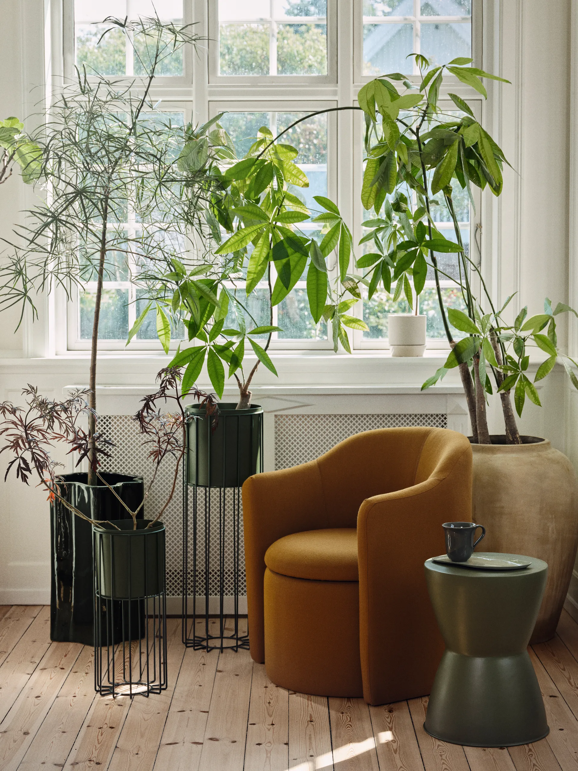 Sonja flower pot H:55 cm, Dark green Broste Copenhagen