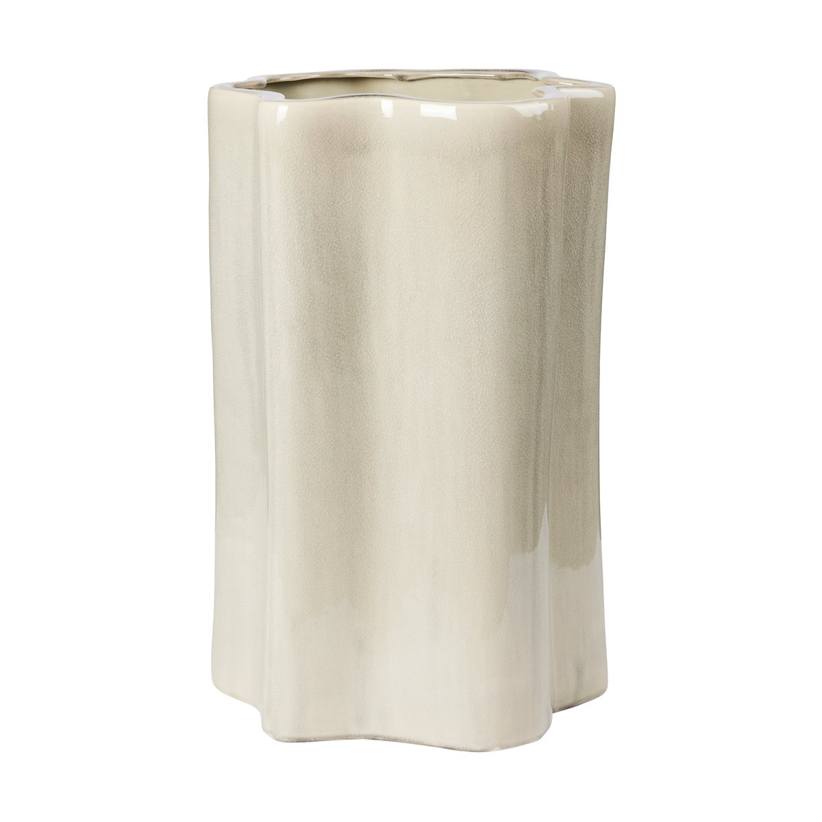 Broste Copenhagen Sonja flower pot H:55 cm Rainy Day Grey
