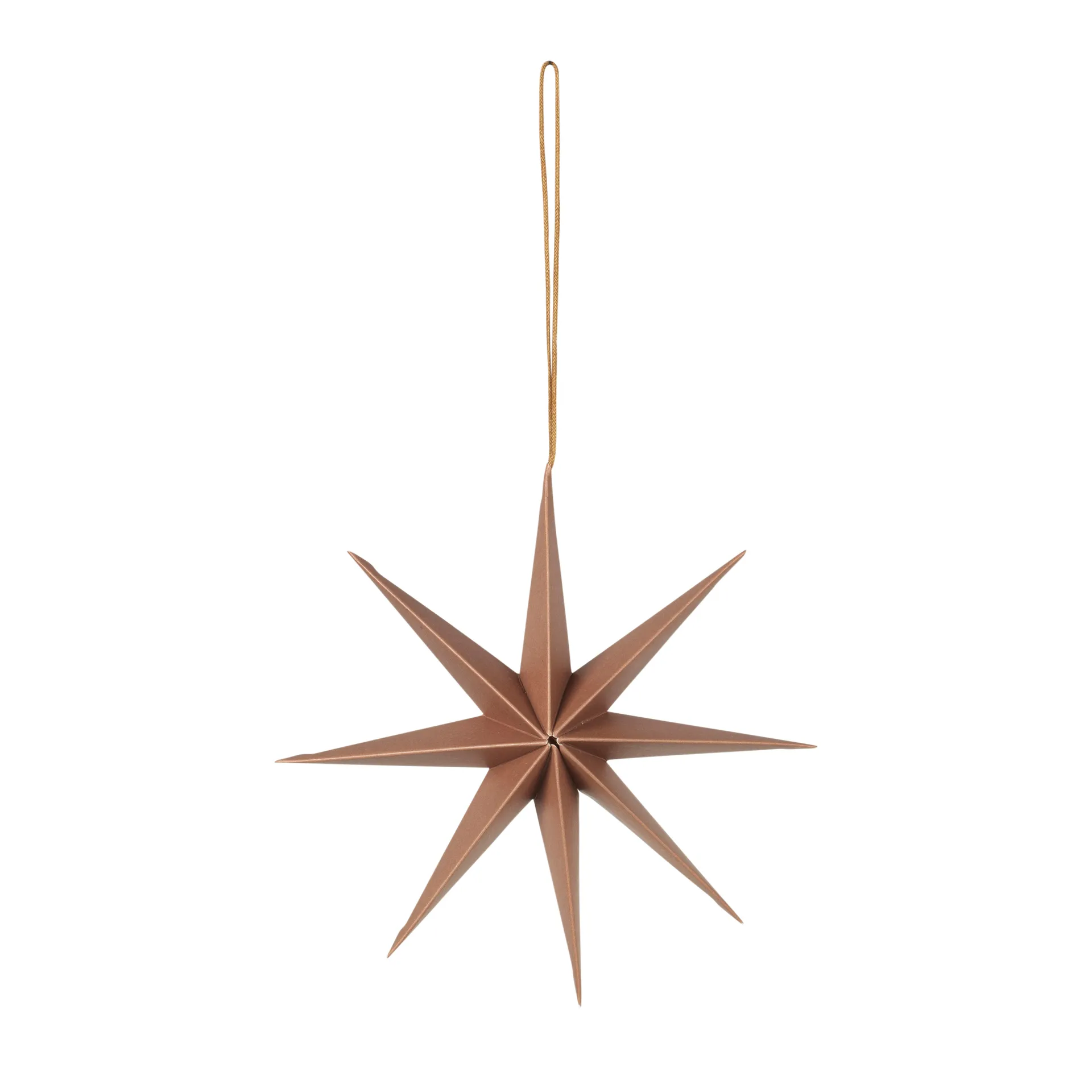 Star paper star Ø15 cm, Indian tan Broste Copenhagen