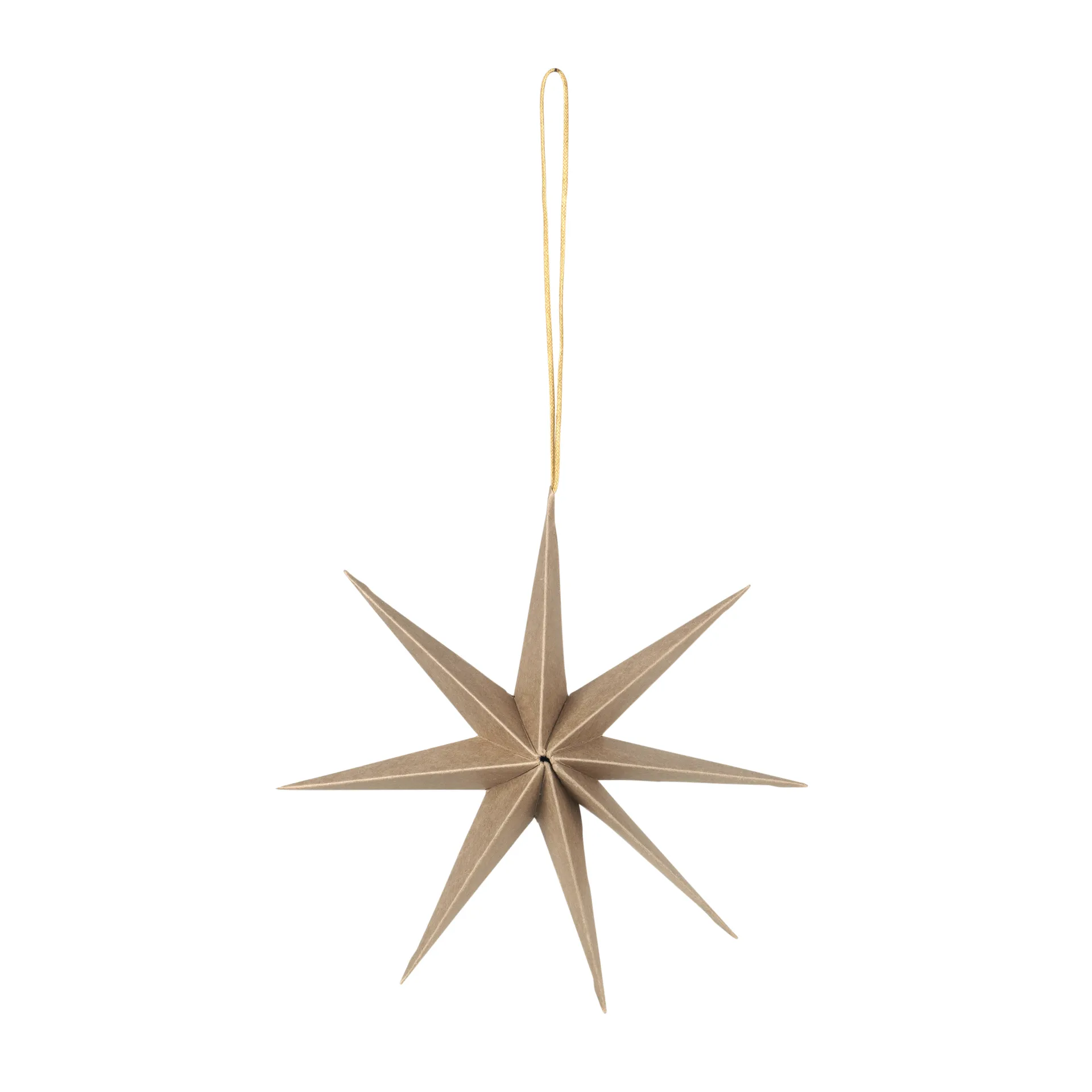 Star paper star Ø15 cm, Natural brown Broste Copenhagen