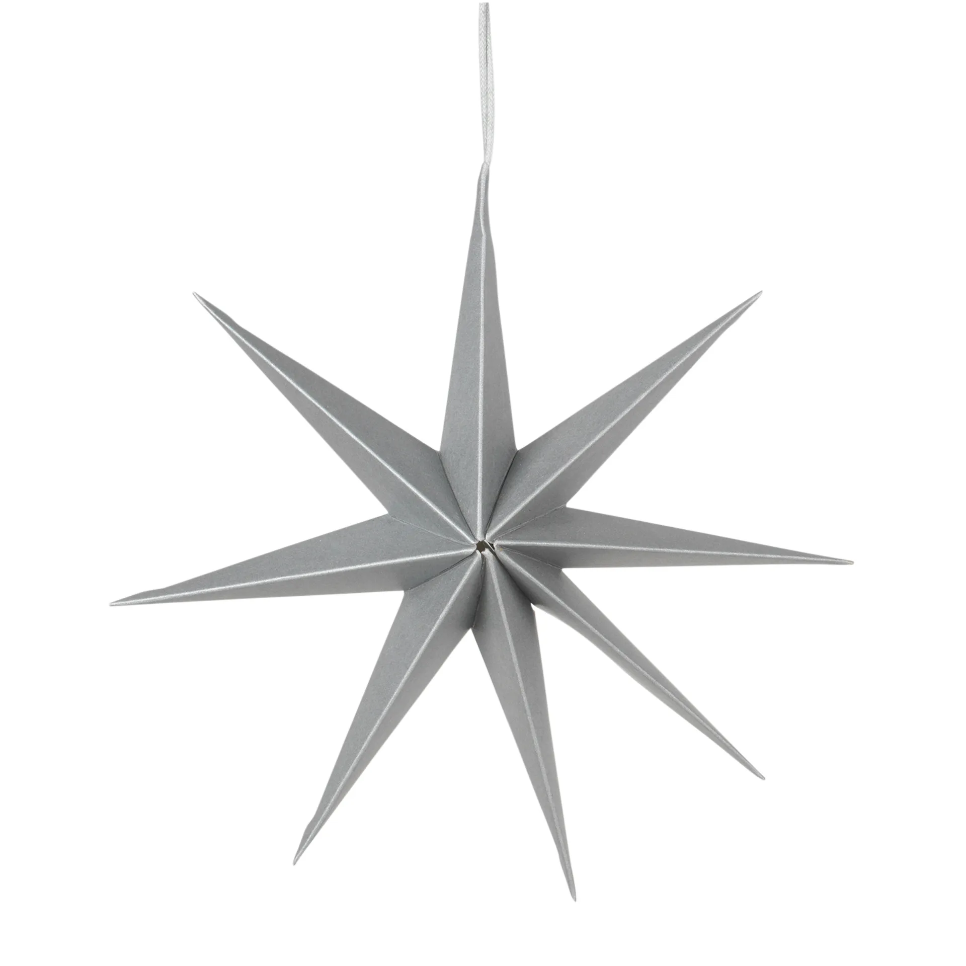 Star paper star Ø50 cm, Silver Broste Copenhagen