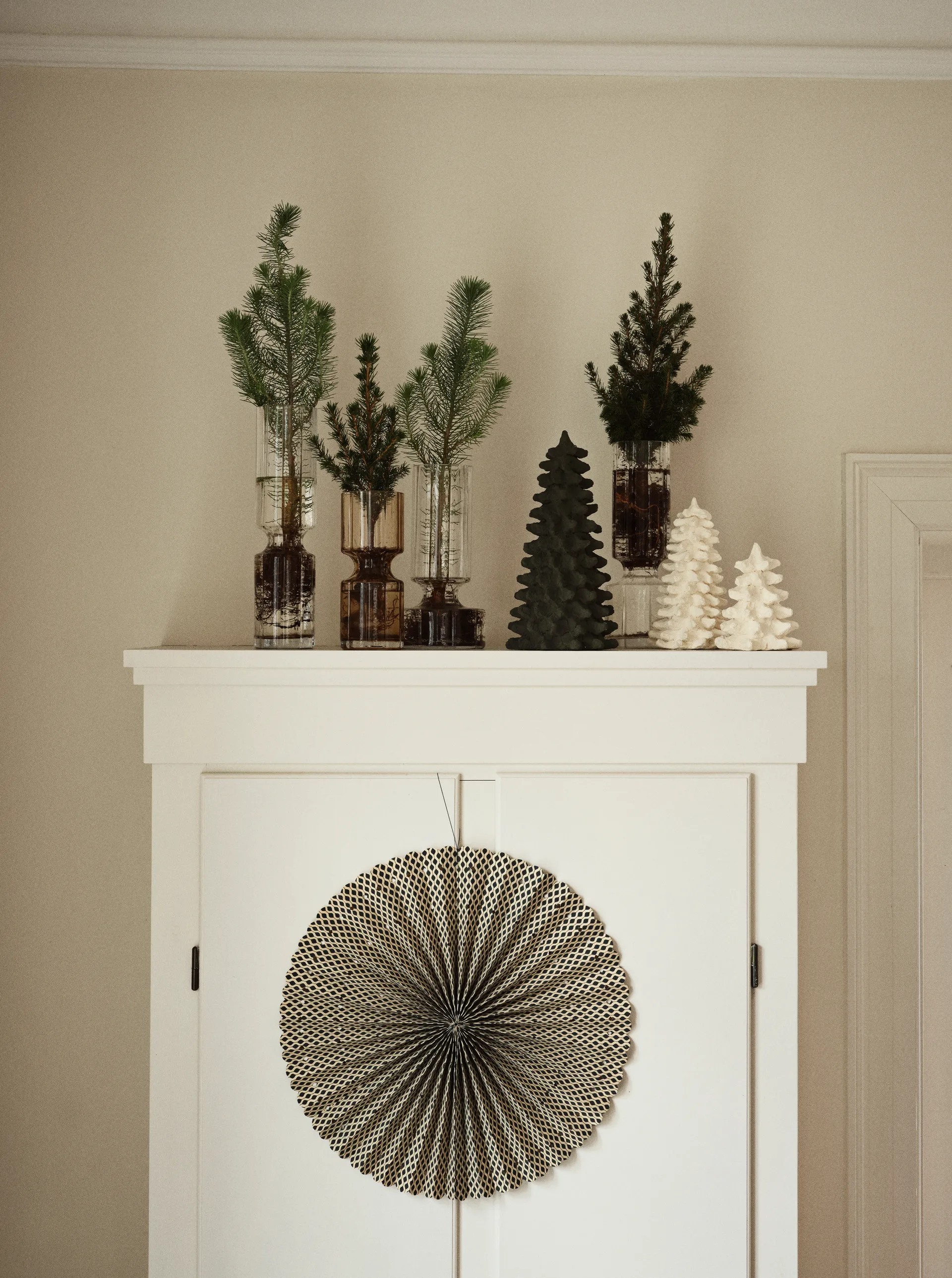 Stella rosette advent star L Ø60 cm, Deep forest-natural Broste Copenhagen