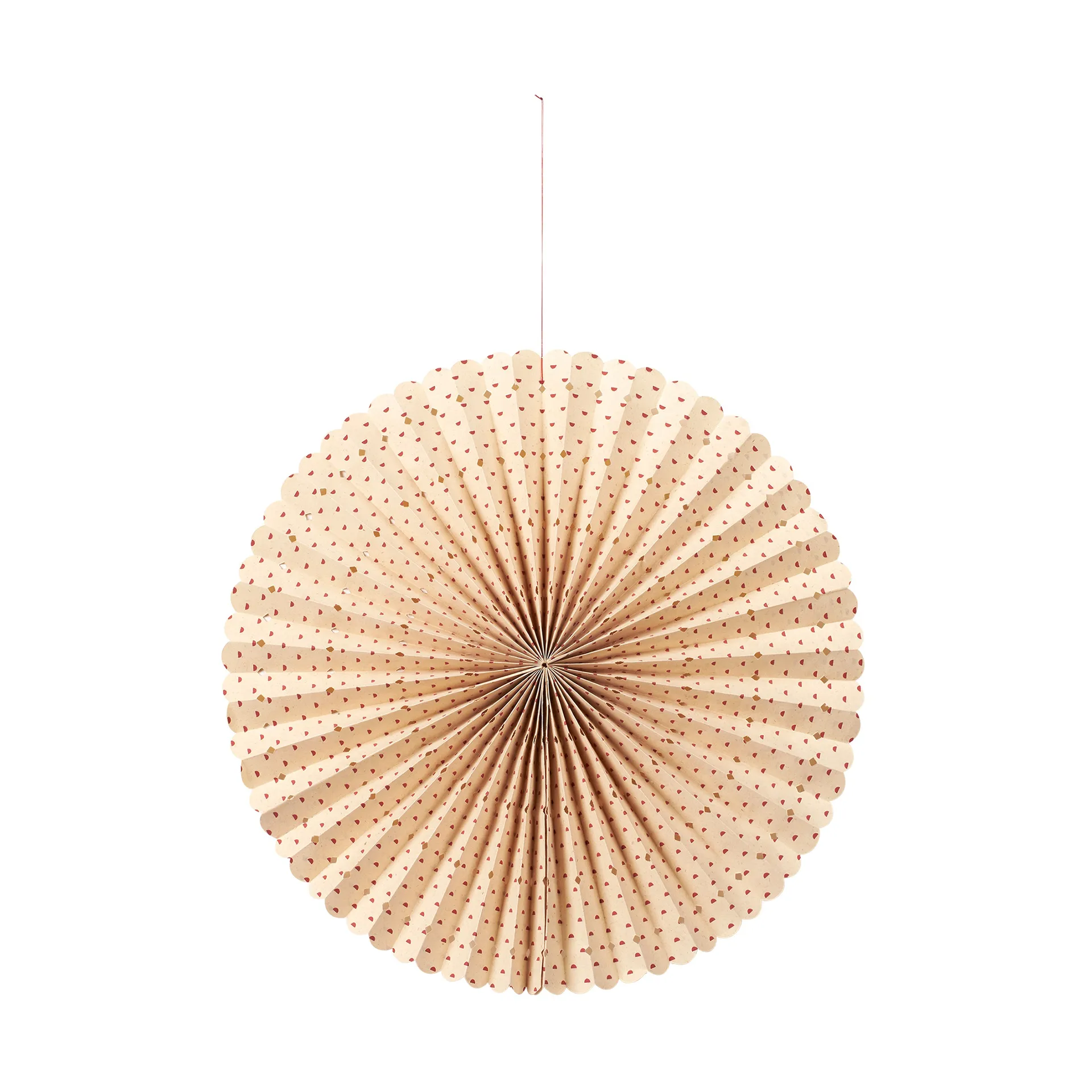 Stella rosette advent star M Ø43 cm, Natural-pompeian red Broste Copenhagen