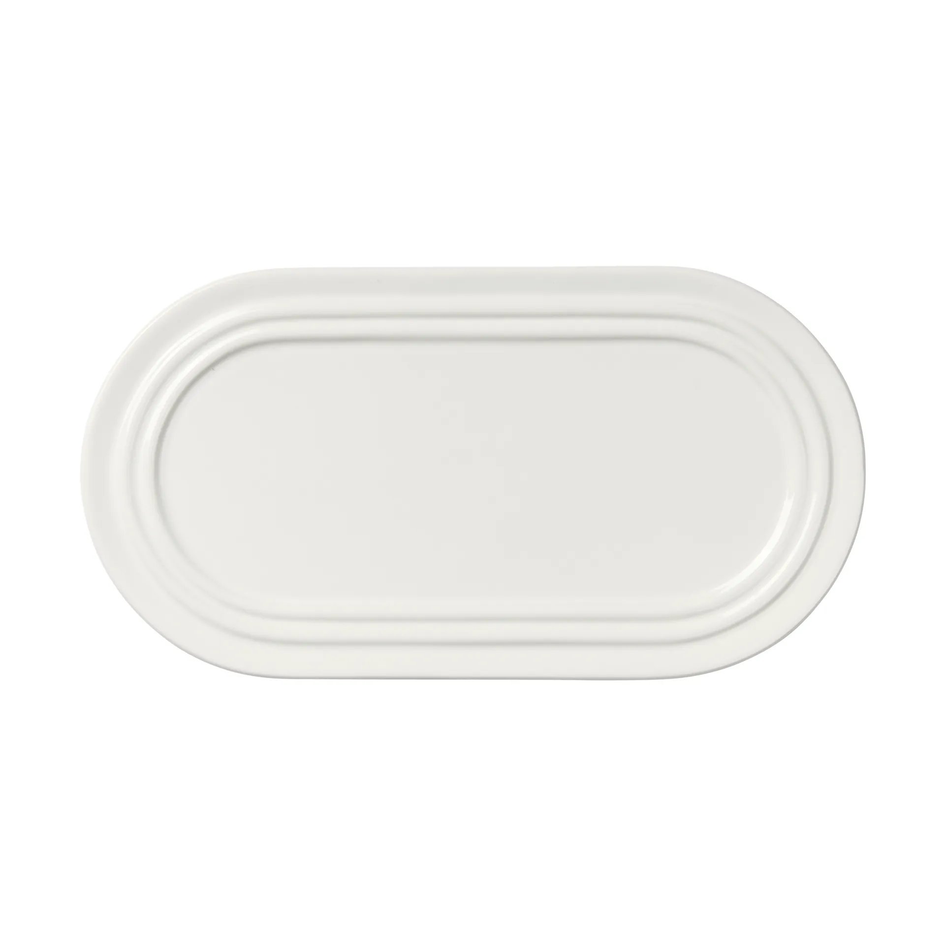 Stevns oval plate 27.5 cm, Chalk white Broste Copenhagen