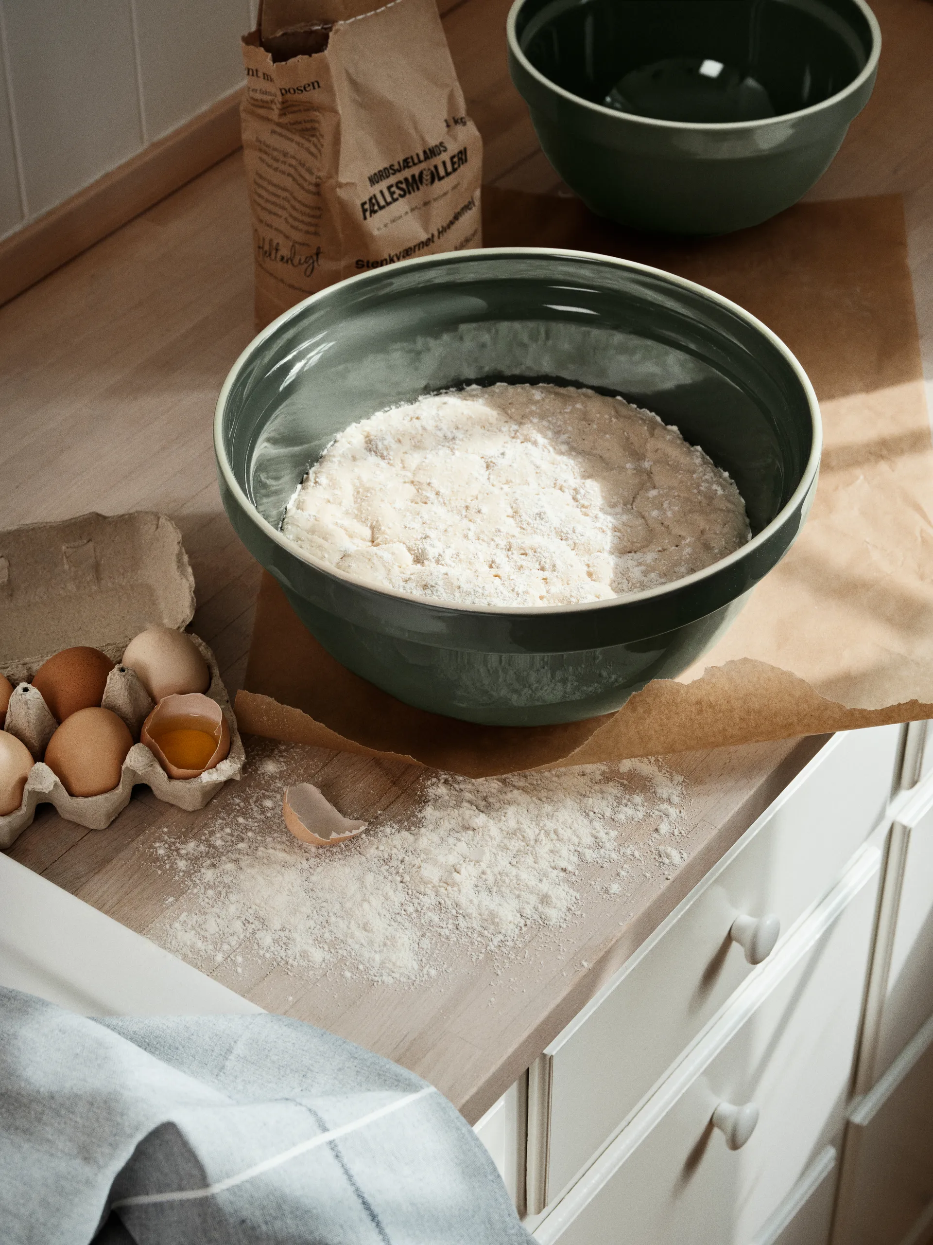 Taverna bowl Ø31 cm, Green Broste Copenhagen