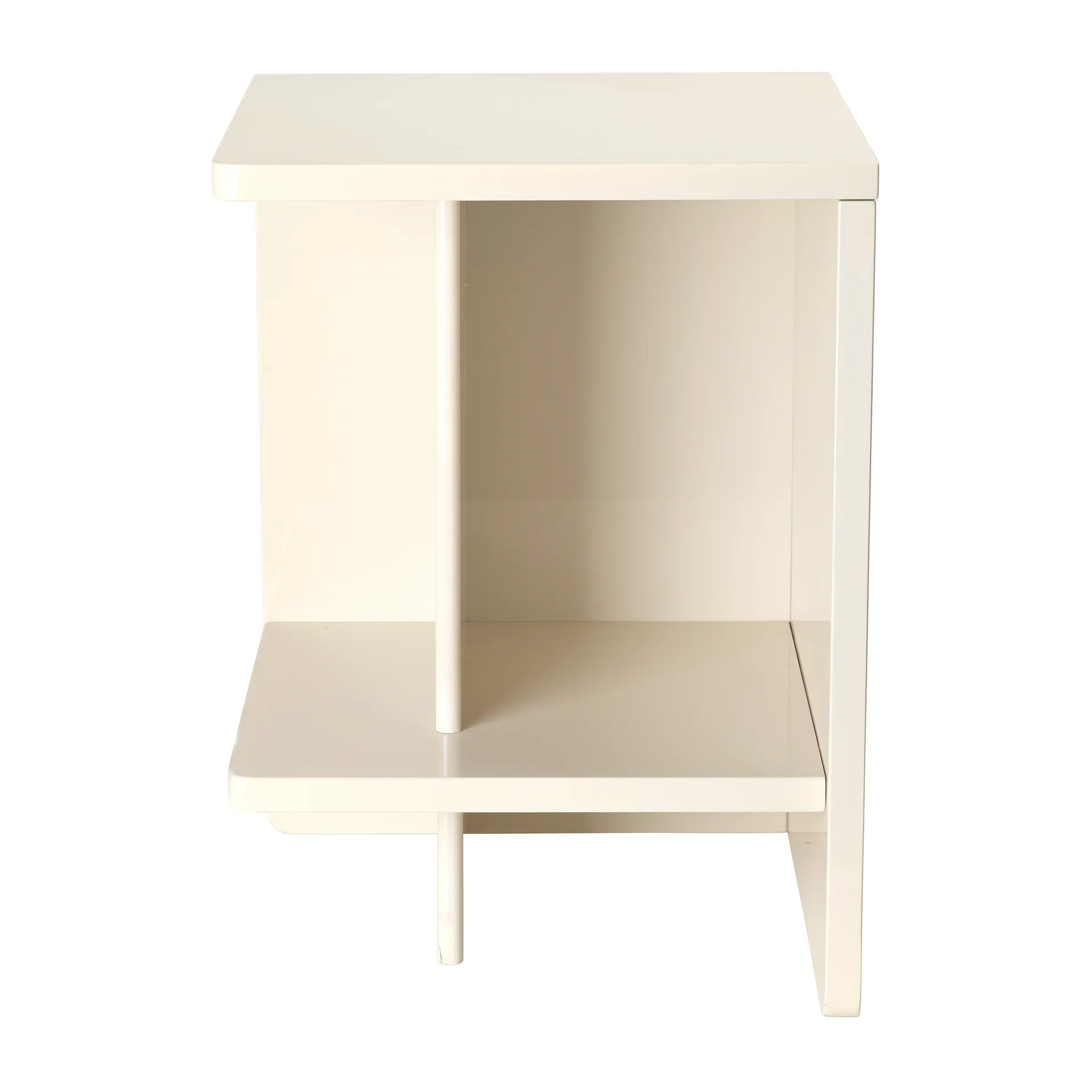 Tenna bedside table left 38x38 cm, Rainy day light grey Broste Copenhagen