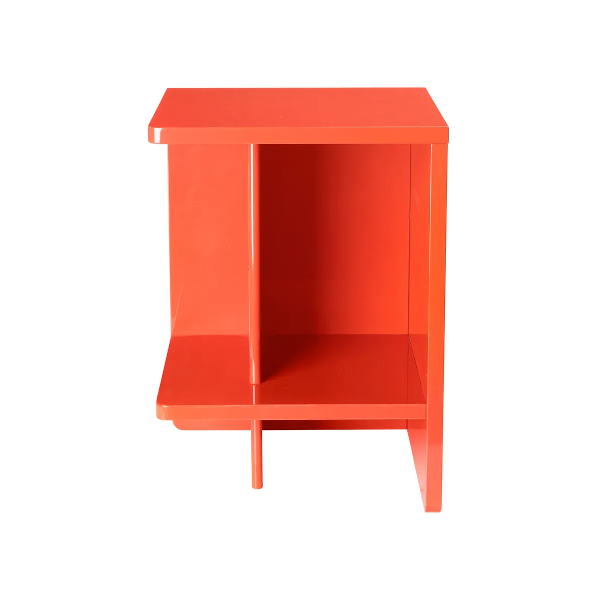 Broste Copenhagen Tenna bedside table left Pureed pumpkin orange