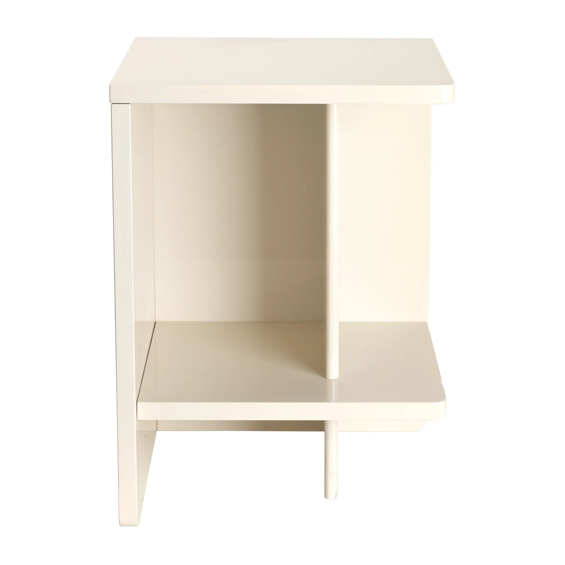 Tenna bedside table right 38x38 cm, Rainy day light grey Broste Copenhagen