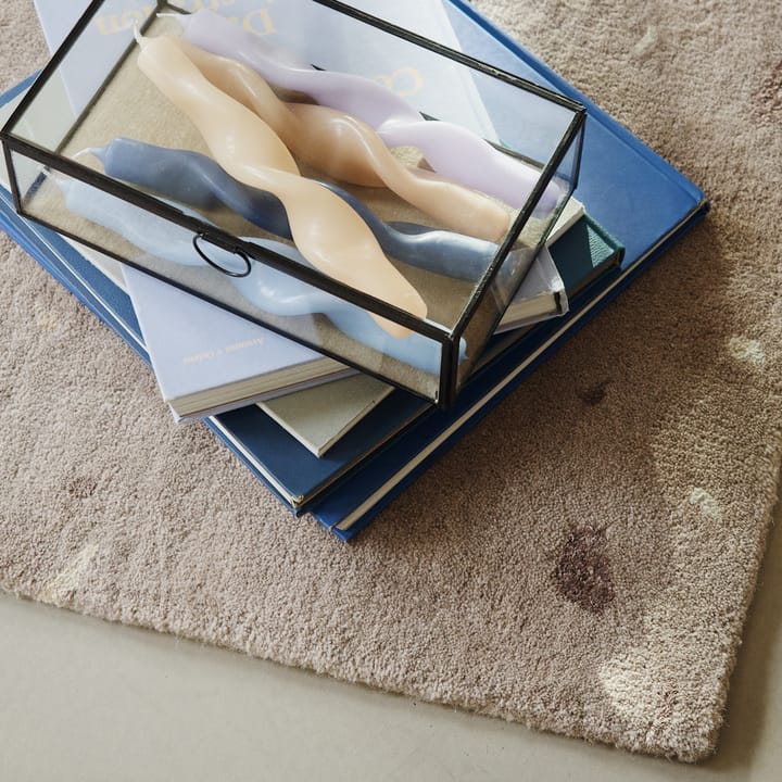 Terrazzo wool carpet 140x200 cm, carafe brown-blue spot Broste Copenhagen