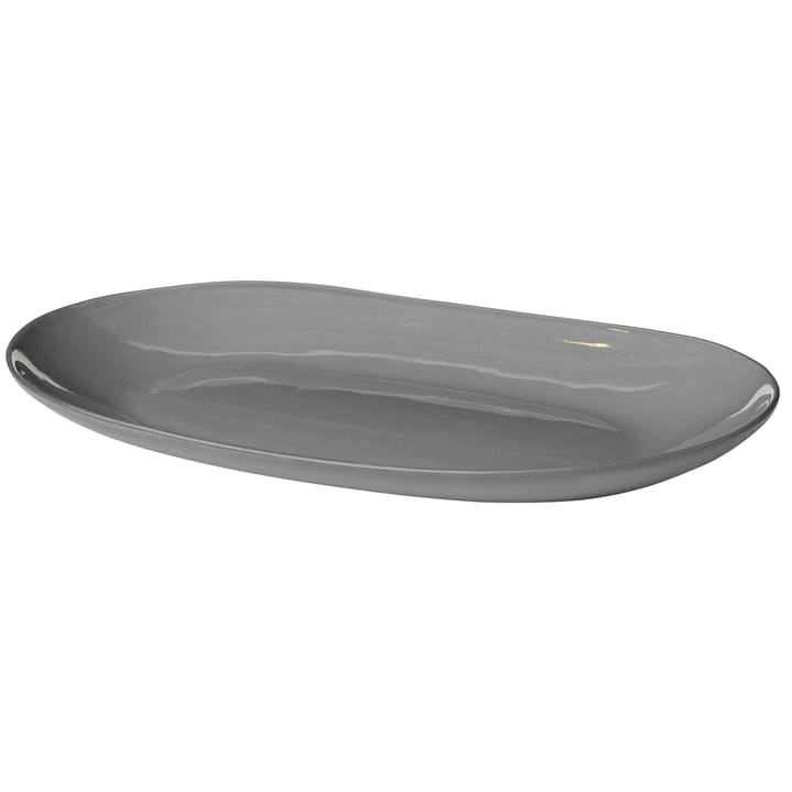Tisvilde oval saucer 32 cm - Grey - Broste Copenhagen