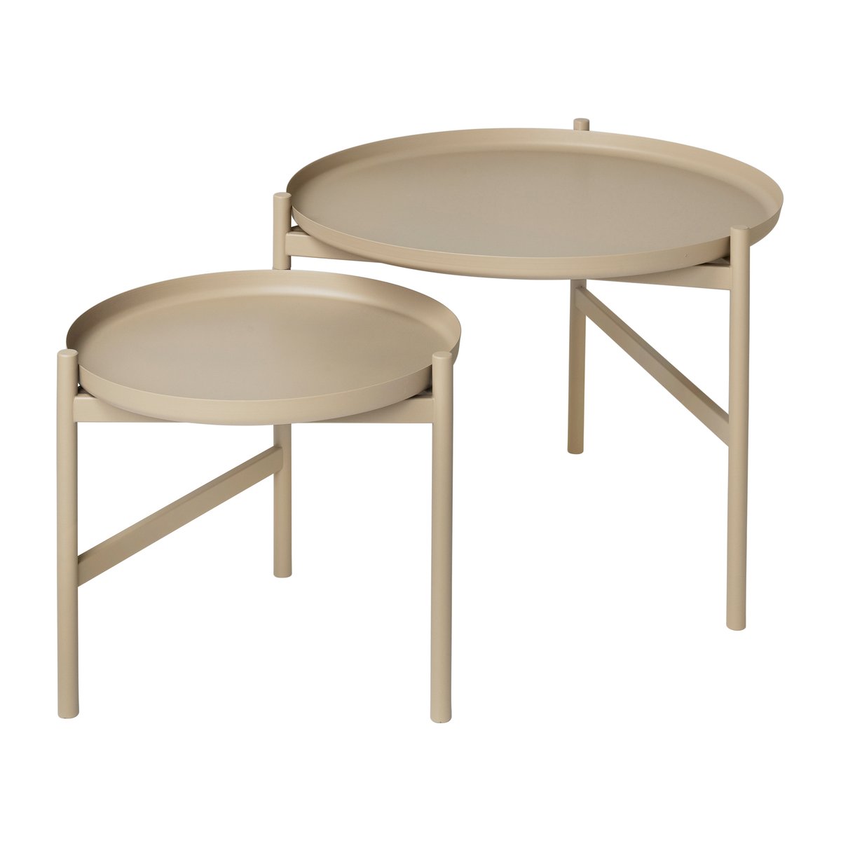 Broste Copenhagen Turner table side table o70 cm Grey