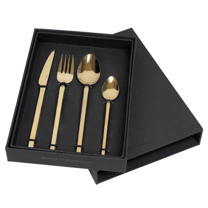 Tvis cutlery 4 pieces - Titanium rose gold - Broste Copenhagen