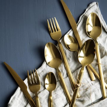 Tvis cutlery set 16 pieces - gold - Broste Copenhagen