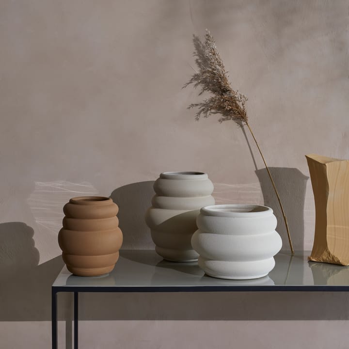 Ursula flower pot Ø17.6 cm, simply taupe Broste Copenhagen