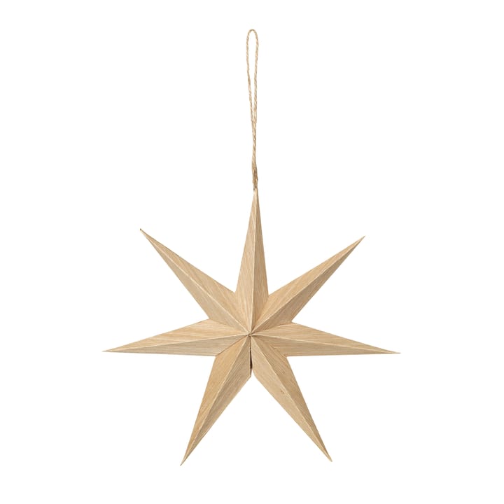 Venice wooden star Ø20 cm - Natural - Broste Copenhagen