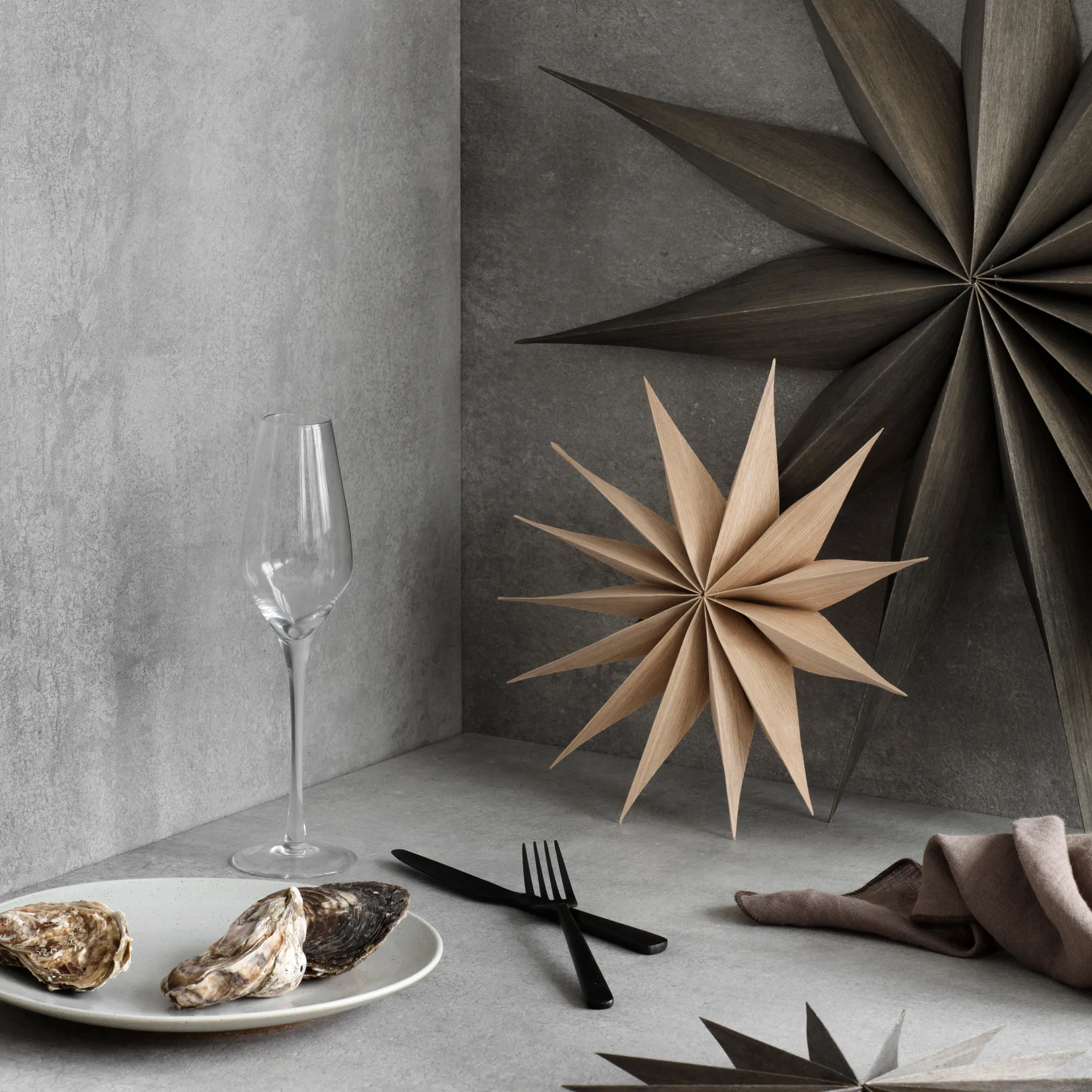 Venok Christmas star 40 cm, beige Broste Copenhagen