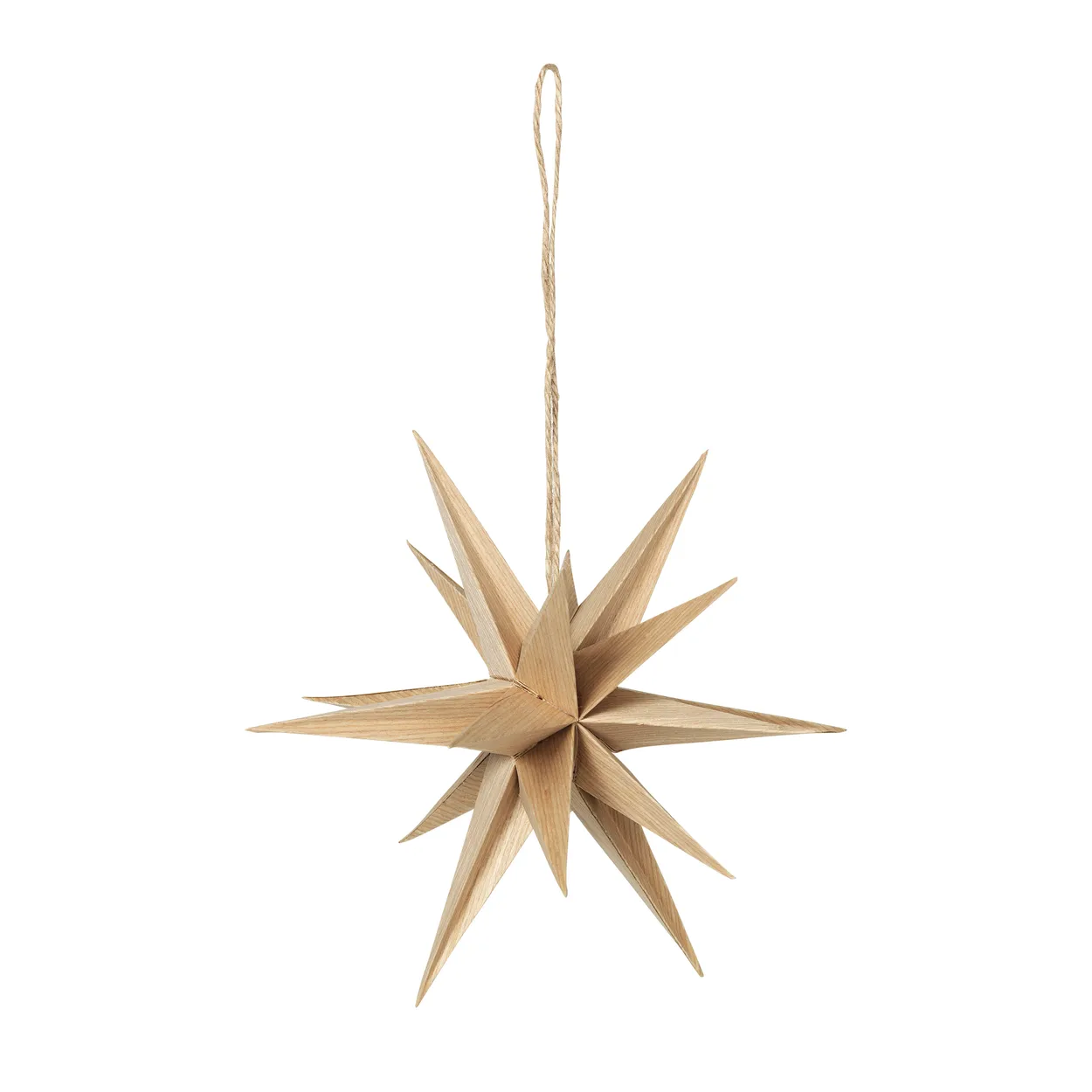 Broste Copenhagen Venus wooden star o20 cm Natural | Scandinavian Design | Christmas decorations | Beige