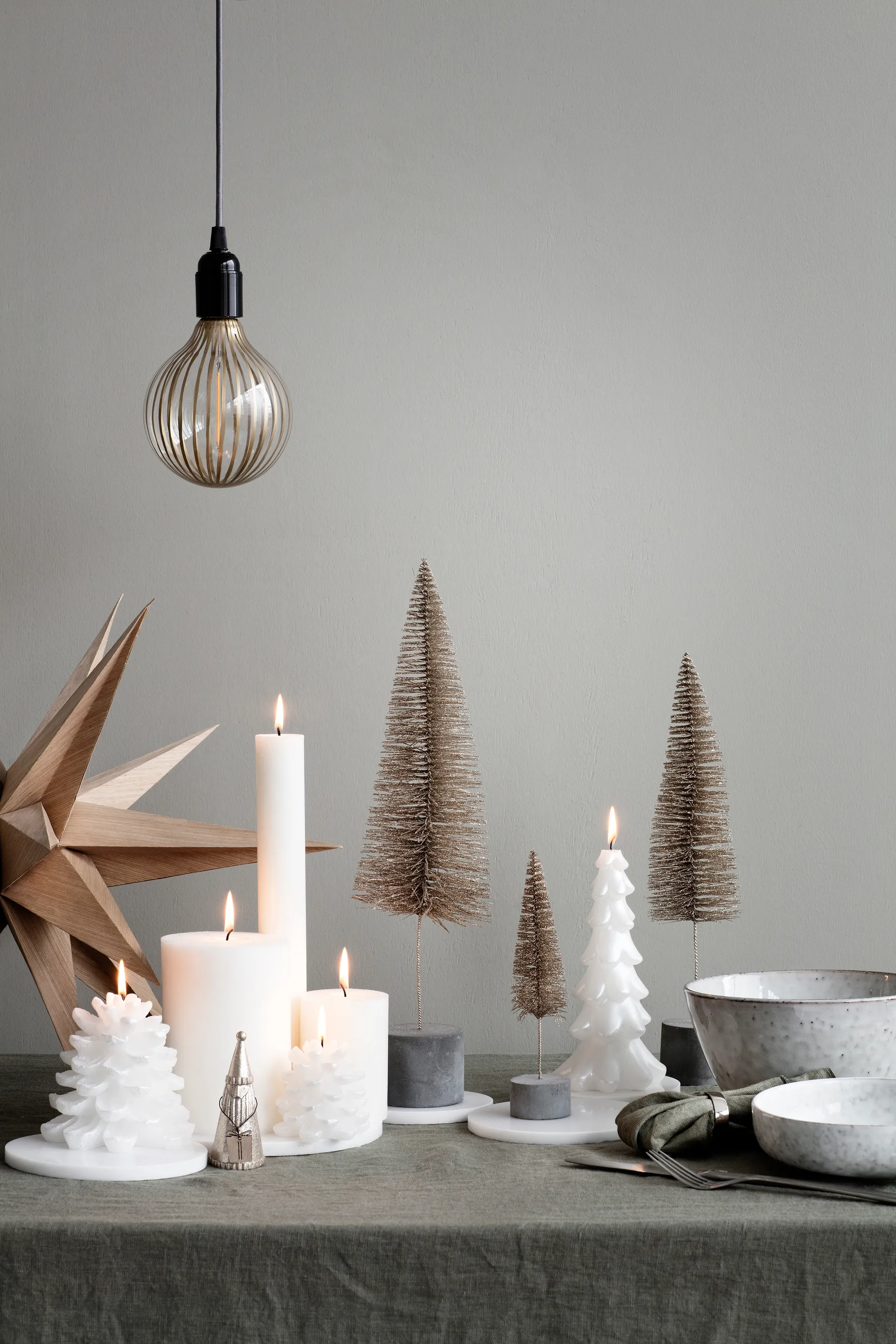 Venus wooden star Ø55 cm, Natural Broste Copenhagen