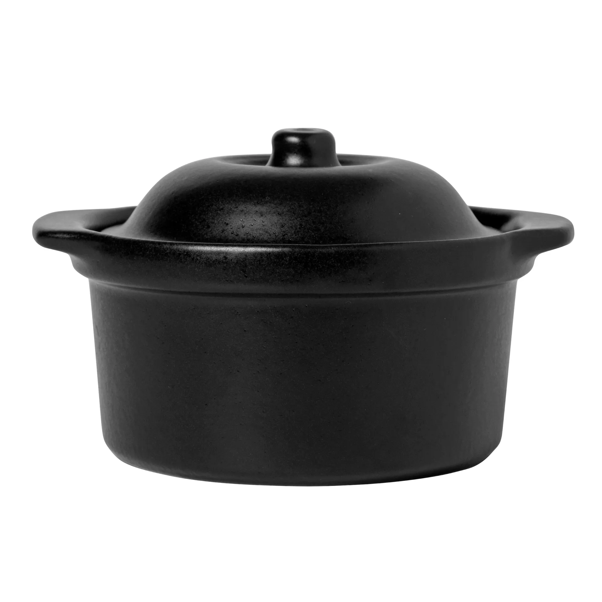 Vig oven dish with lid black, Large Broste Copenhagen