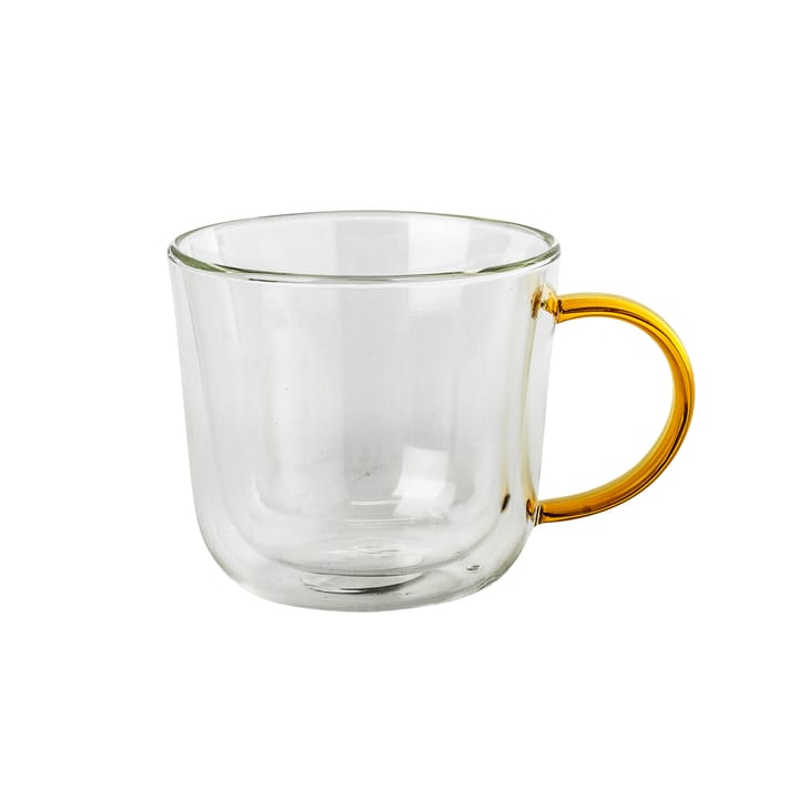 Wall double-walled mug with handle amber - 25 cl - Broste Copenhagen
