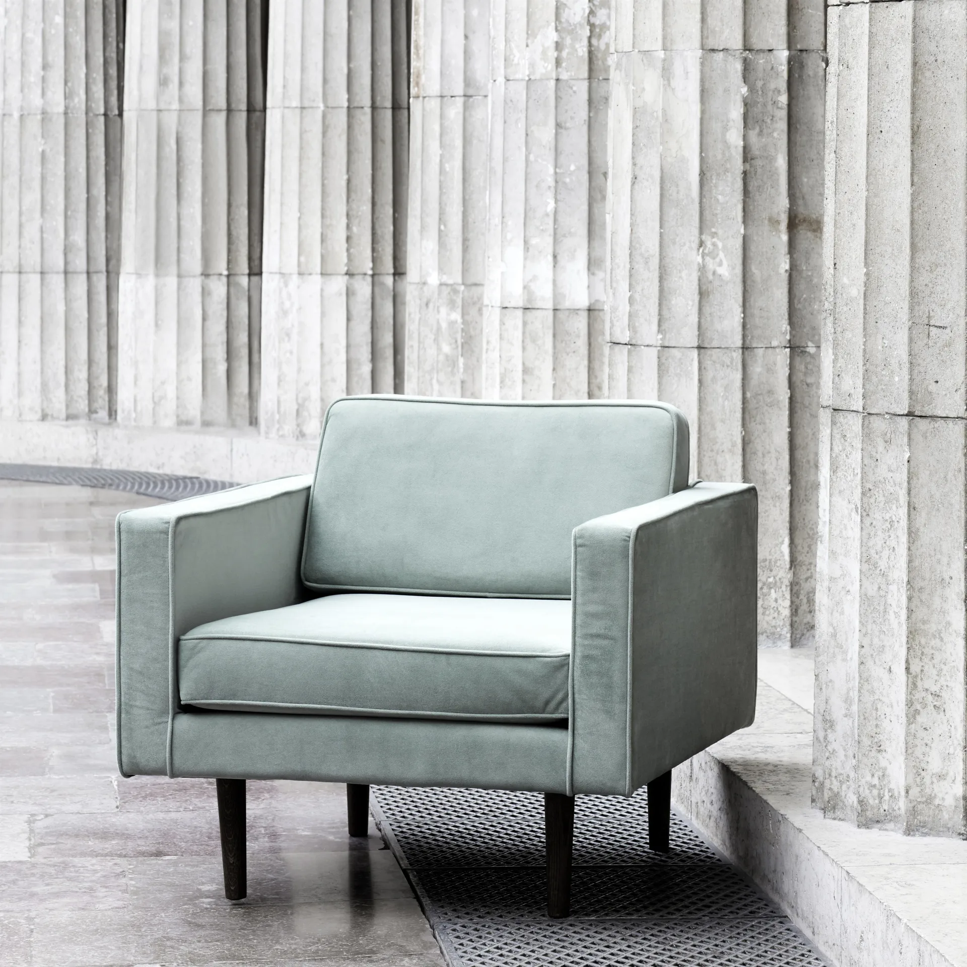 Wind armchair, Chinos green (green) Broste Copenhagen