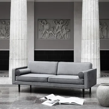 Wind sofa - Drizzle (grey), 2-seater - Broste Copenhagen