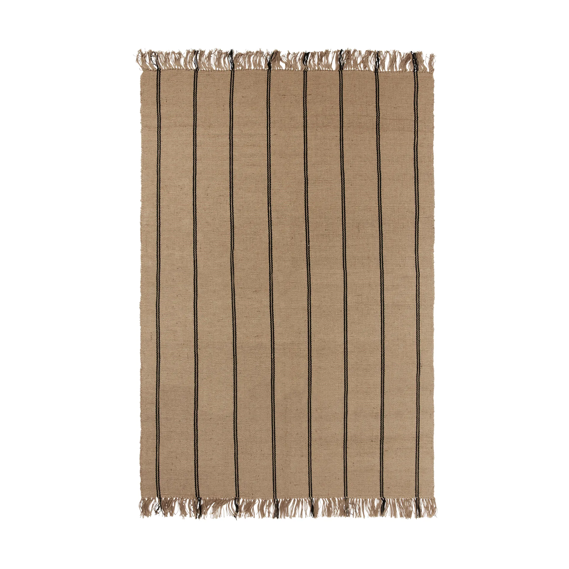 Yuki rug, Black-natural, 140x200 cm Broste Copenhagen
