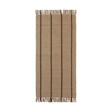 Yuki runner rug - Black-natural, 70x140 cm - Broste Copenhagen