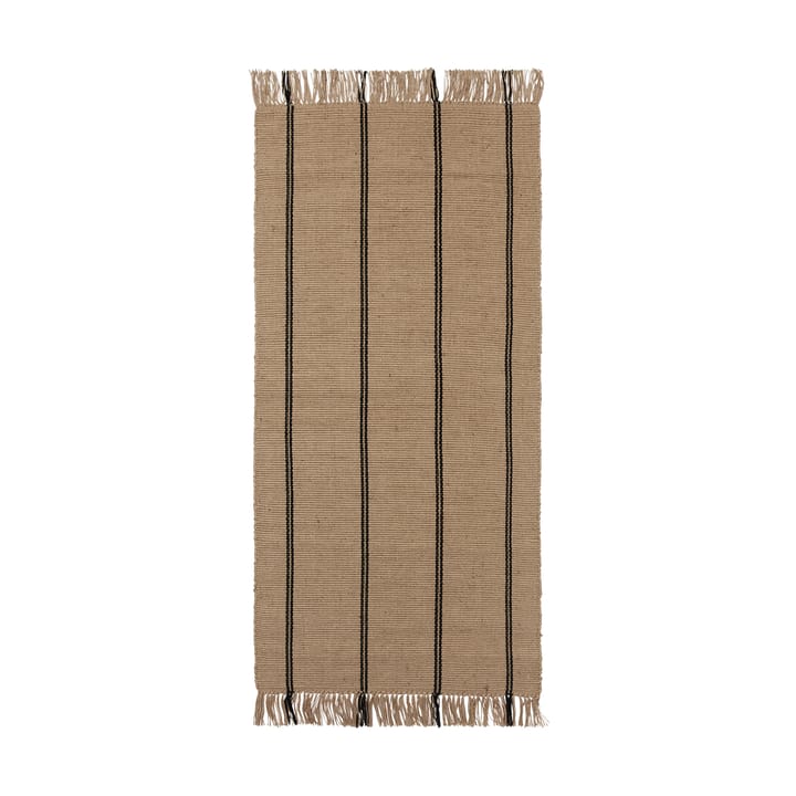 Yuki runner rug - Black-natural, 70x140 cm - Broste Copenhagen