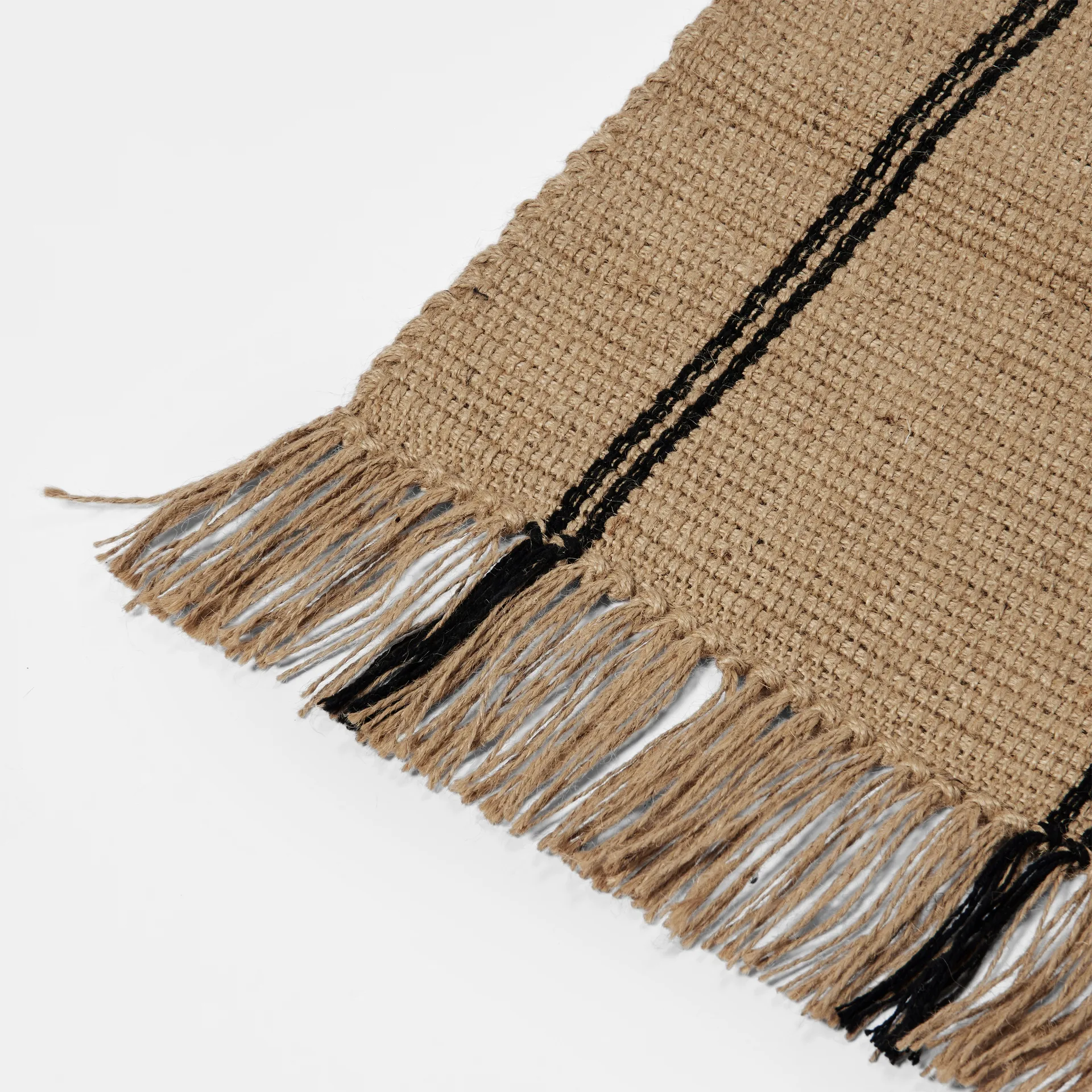 Yuki runner rug, Black-natural, 70x140 cm Broste Copenhagen