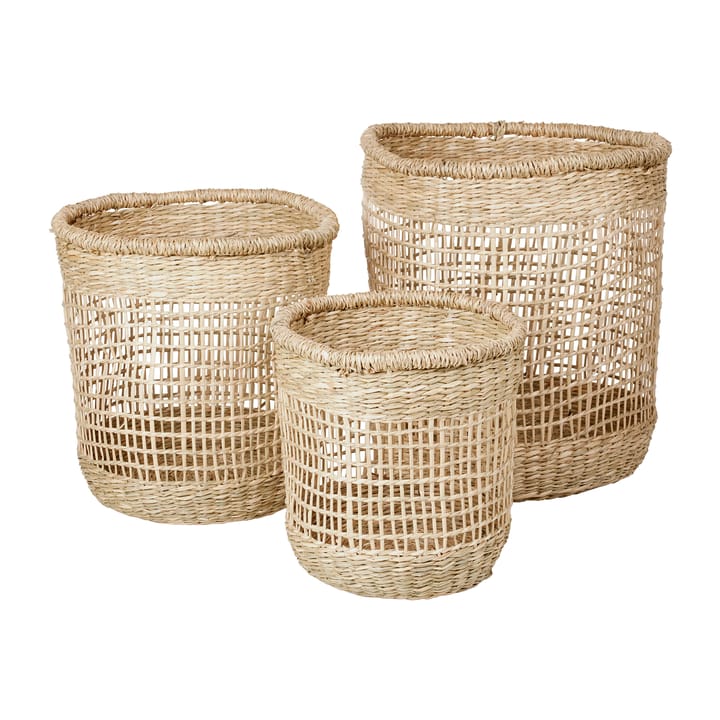 Zues storage box 3 pieces - Natural - Broste Copenhagen