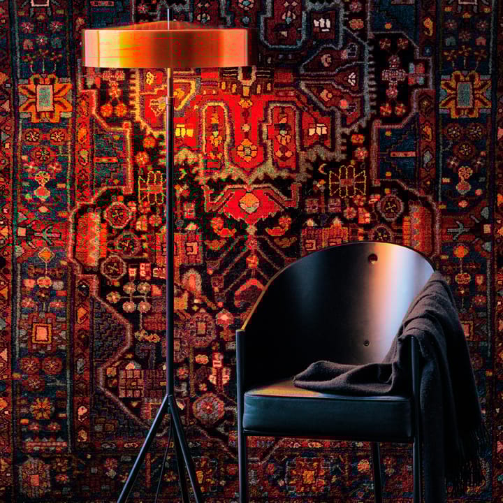 Cymbal floor lamp, Blue matte Bsweden