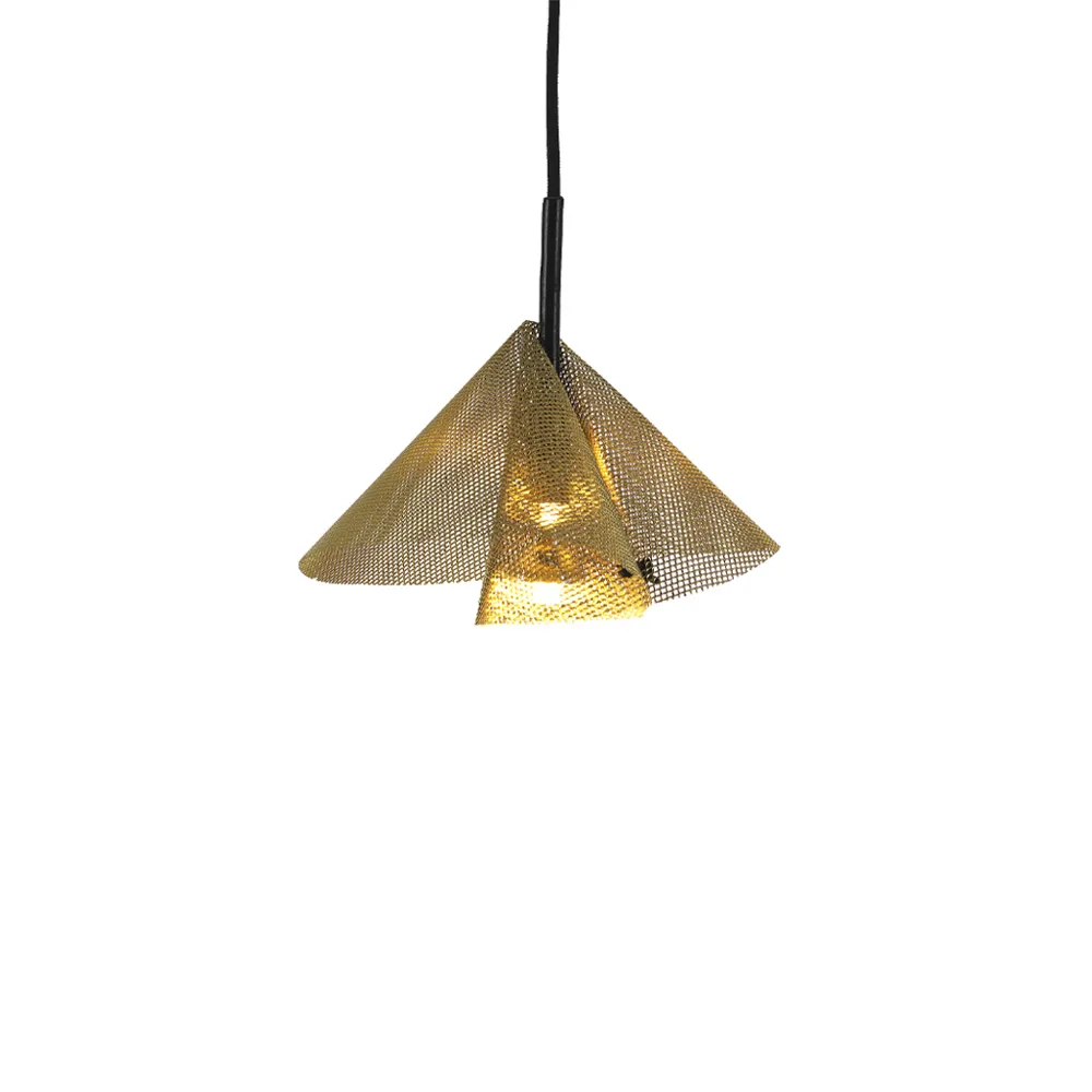 Diffuse pendant lamp, Gold, Ø30x20cm Bsweden