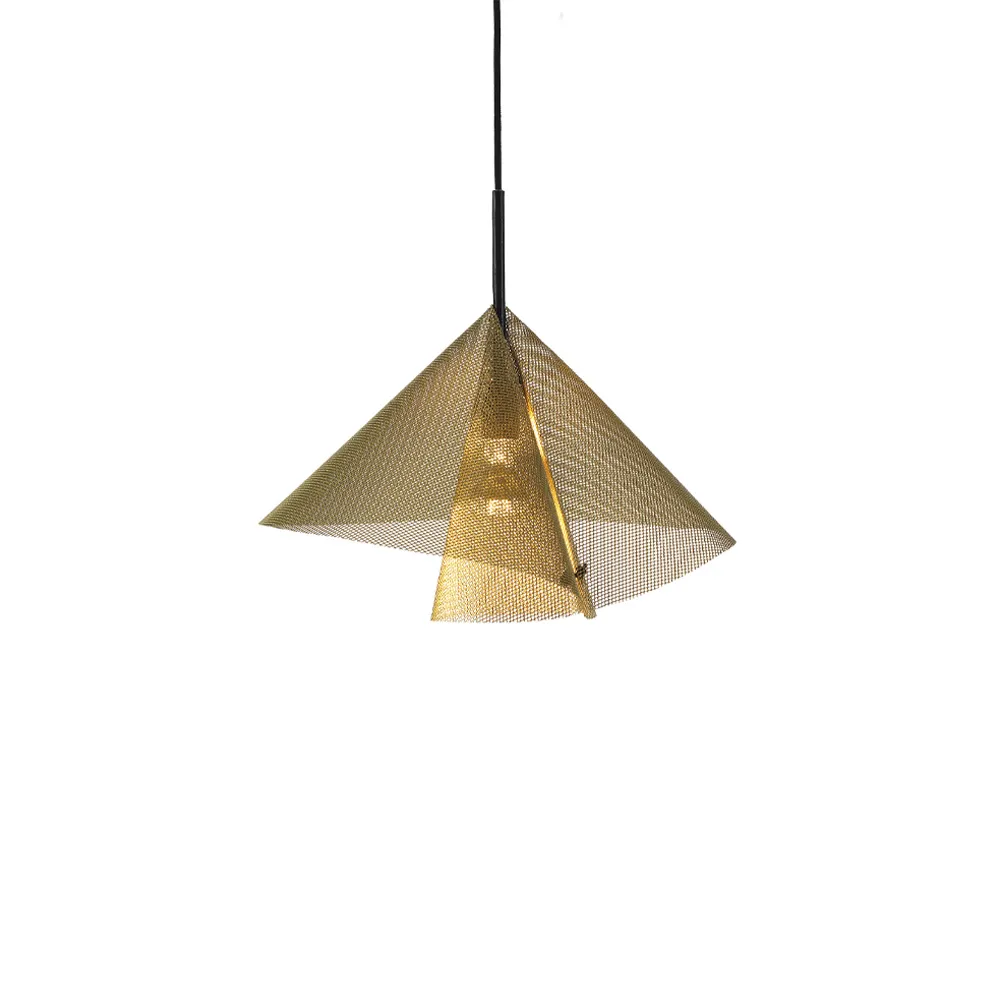 Diffuse pendant lamp, Gold, Ø45x32cm Bsweden