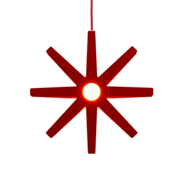 Fling 78 advent star - Red, red cord - Bsweden