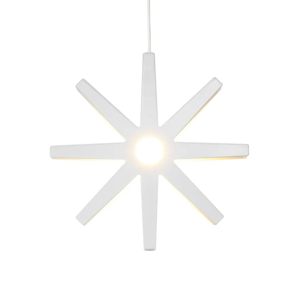 Fling 78 advent star, White, white cord Bsweden