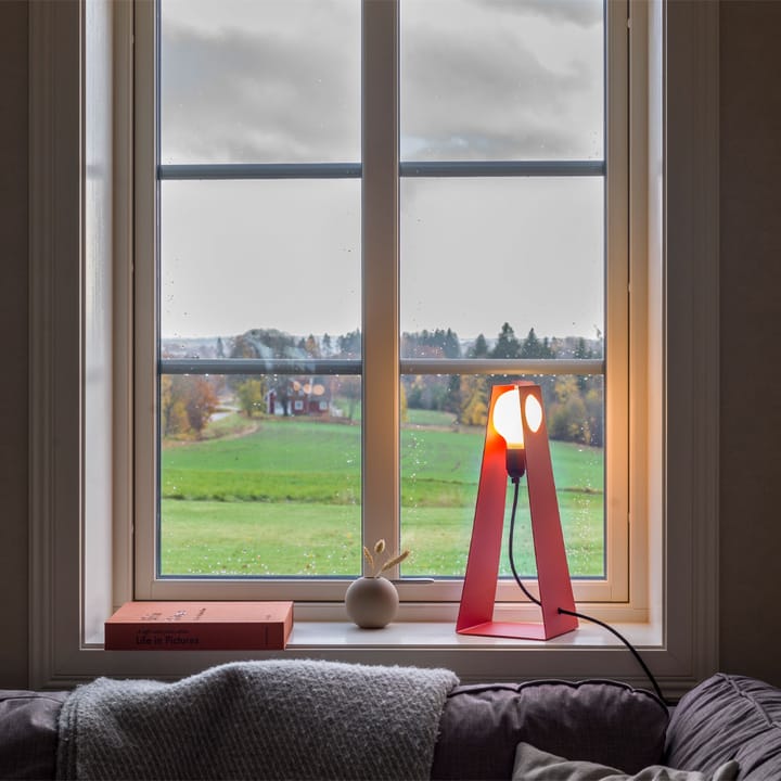 Glasgow table lamp - Red, black textile cord - Bsweden