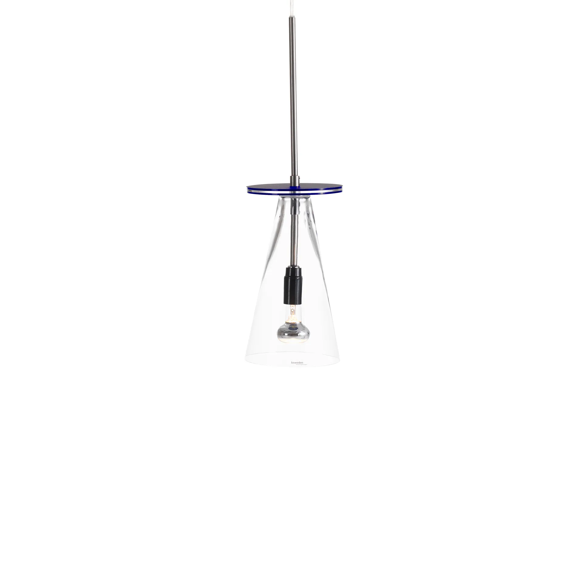 Kon pendant lamp, Clear, blue tray Bsweden