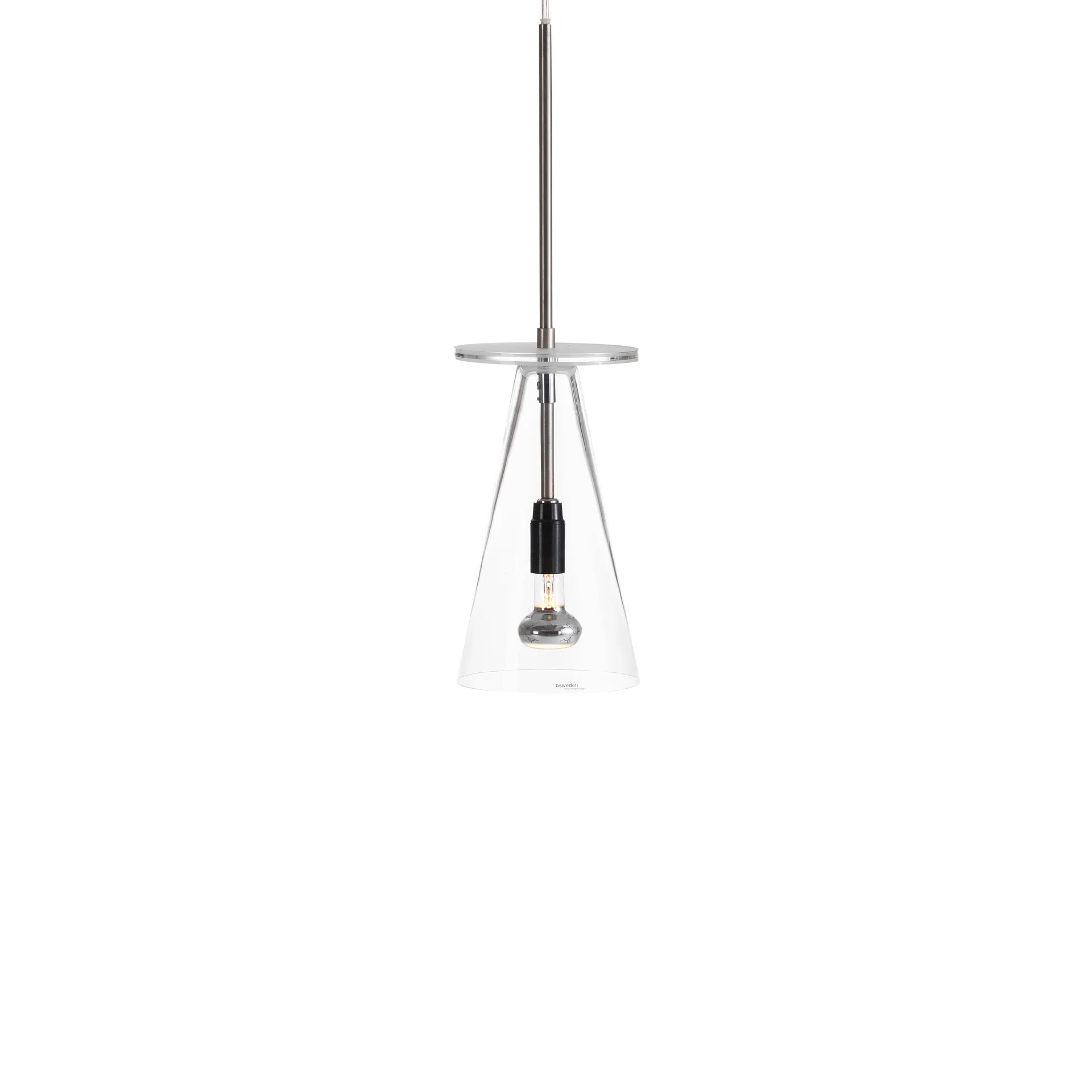 Kon pendant lamp, Clear, white tray Bsweden
