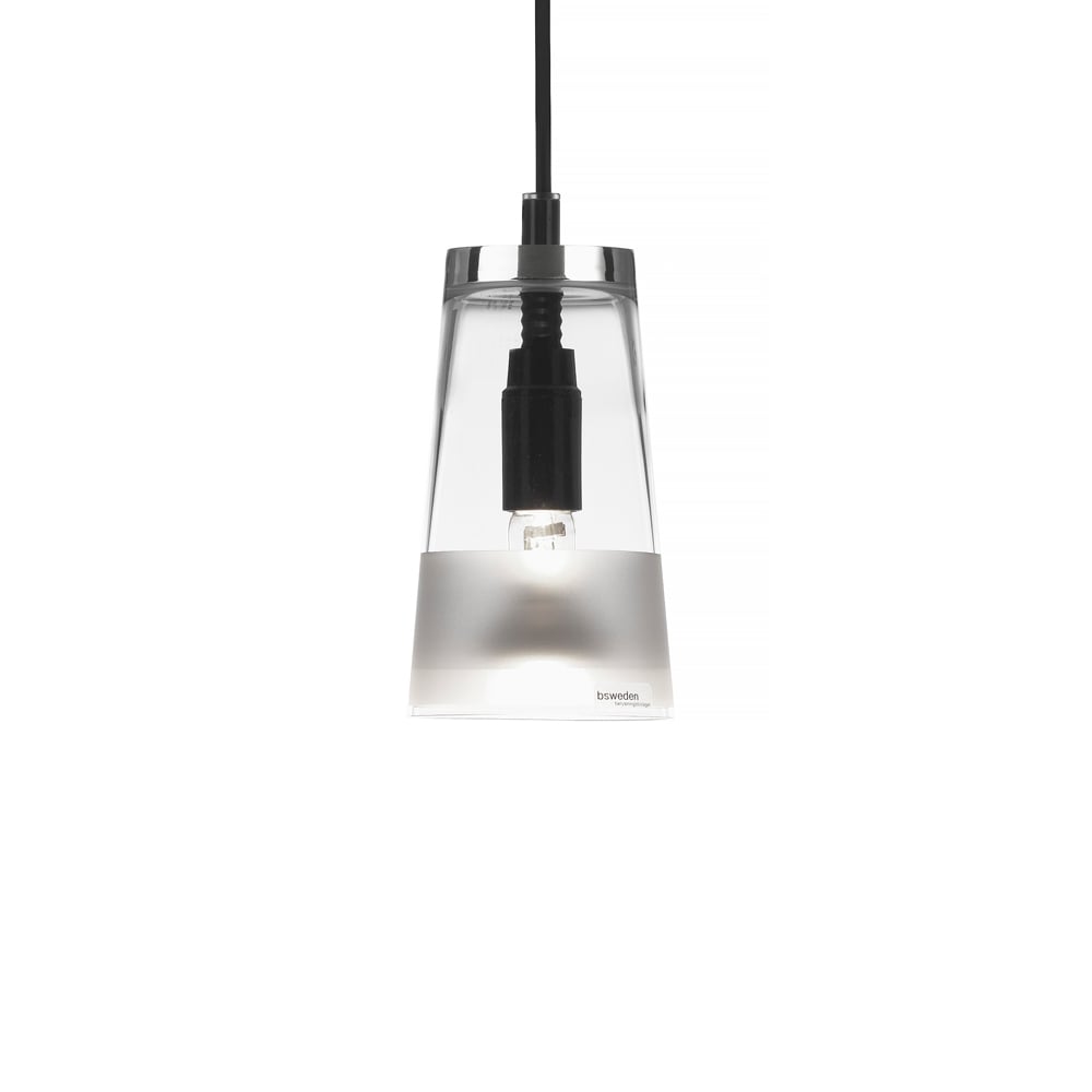 Bsweden Manhattan 16 pendant lamp Glass clear, frost horizontal band