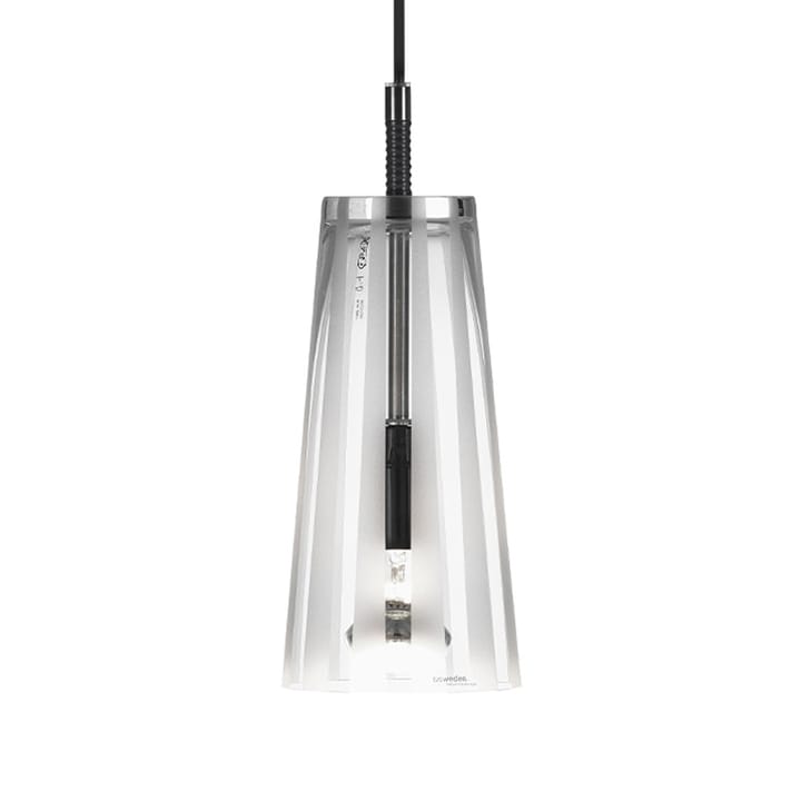 Manhattan 50 pendant lamp - Glass clear, frosted vertical stripes - Bsweden