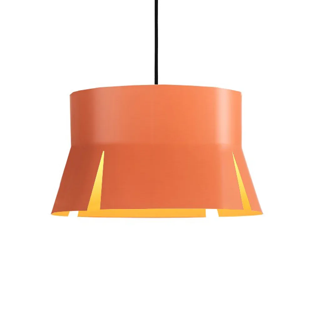 Split 40 pendant lamp, Orange matte, black textile cord Bsweden