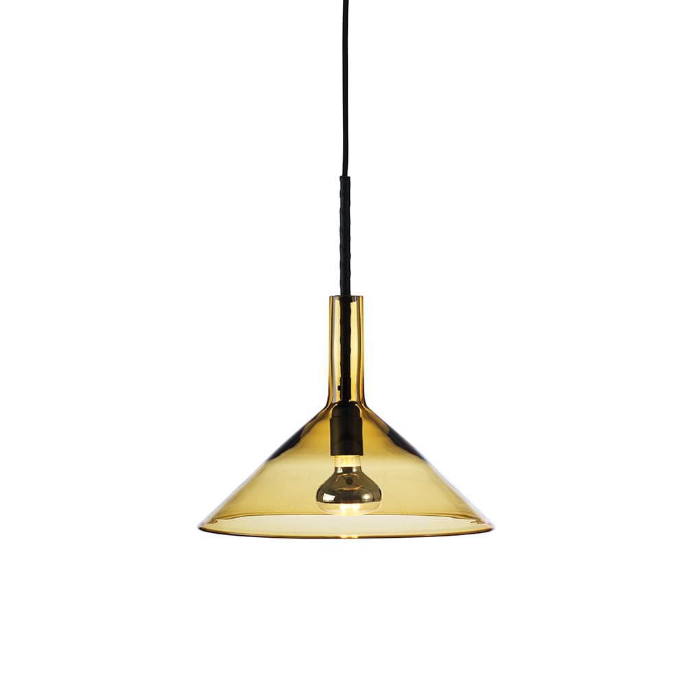 Bsweden Tratten pendant lamp Gold, led | Scandinavian Design | Pendant lamps | Gold-coloured