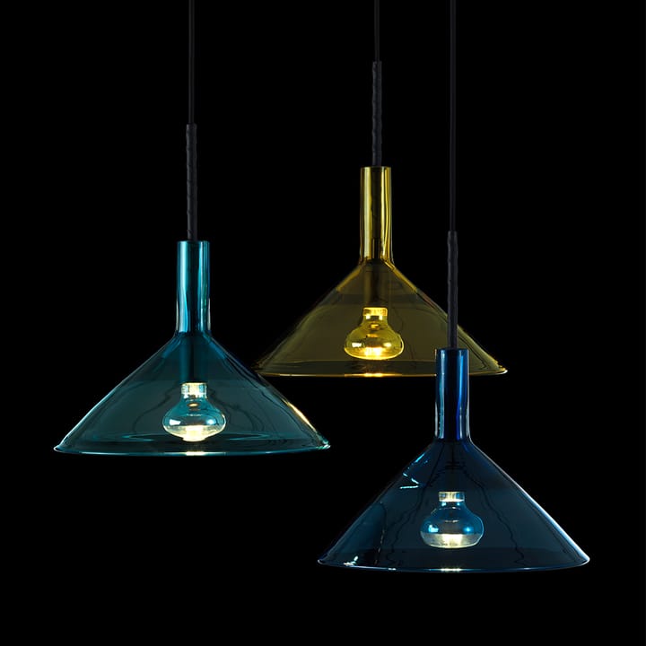Tratten pendant lamp - Turquoise, led - Bsweden