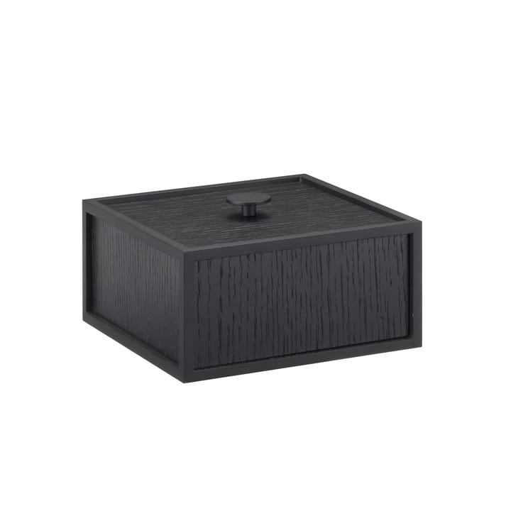 Frame 14 box with lid - black-stained ash - By Lassen