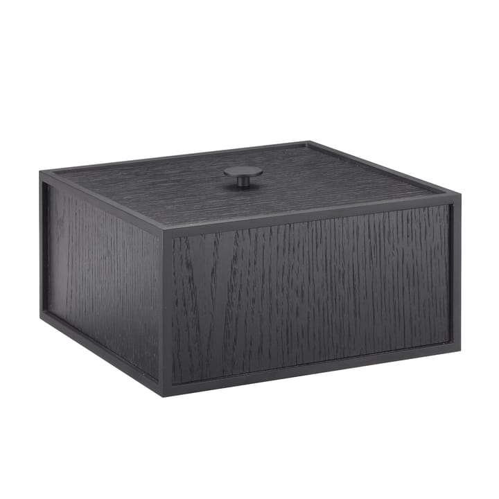 Frame 20 box with lid - black-stained ash - By Lassen