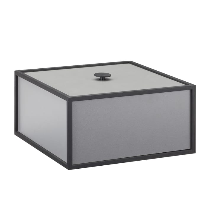 Frame 20 box with lid - dark grey - By Lassen