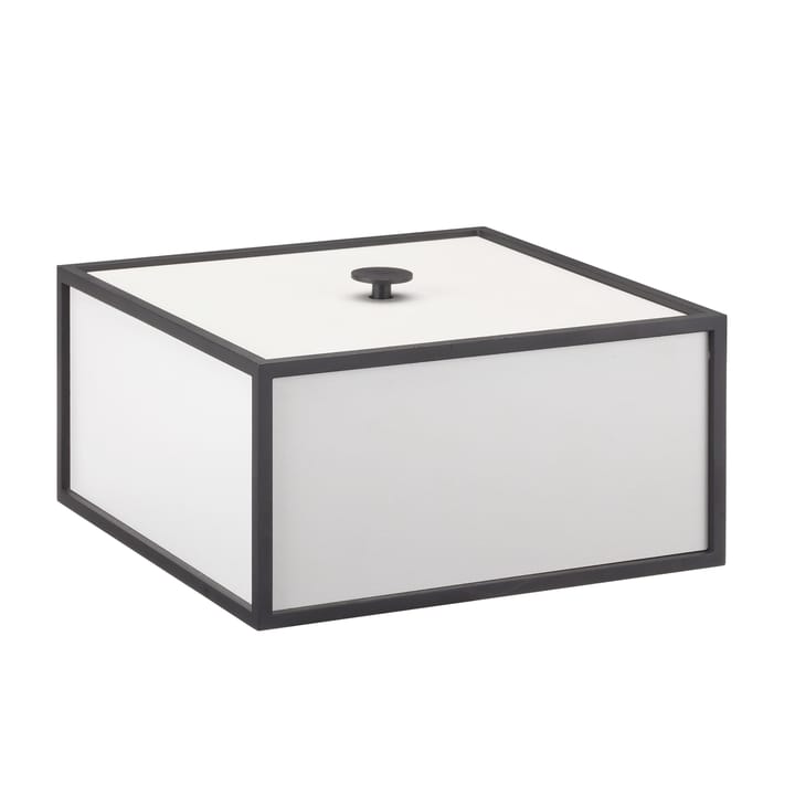 Frame 20 box with lid - light grey - By Lassen